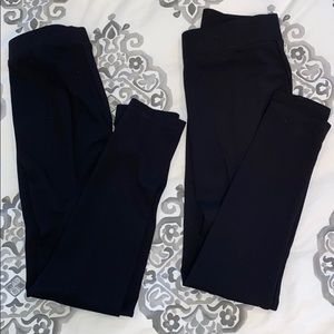 Set of Two Philosophy Jet Black Leggings Small